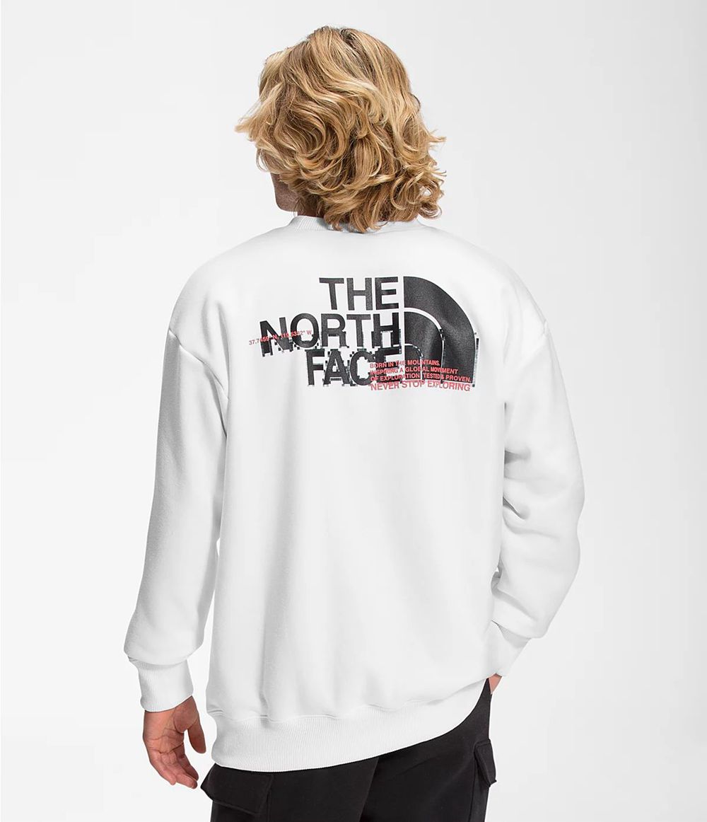 The North Face Coordinates Crew Sweatshirt Herren - Weiß CH-645DYSB